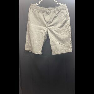 Volcom Khaki Flat Front Shorts Casual Style
